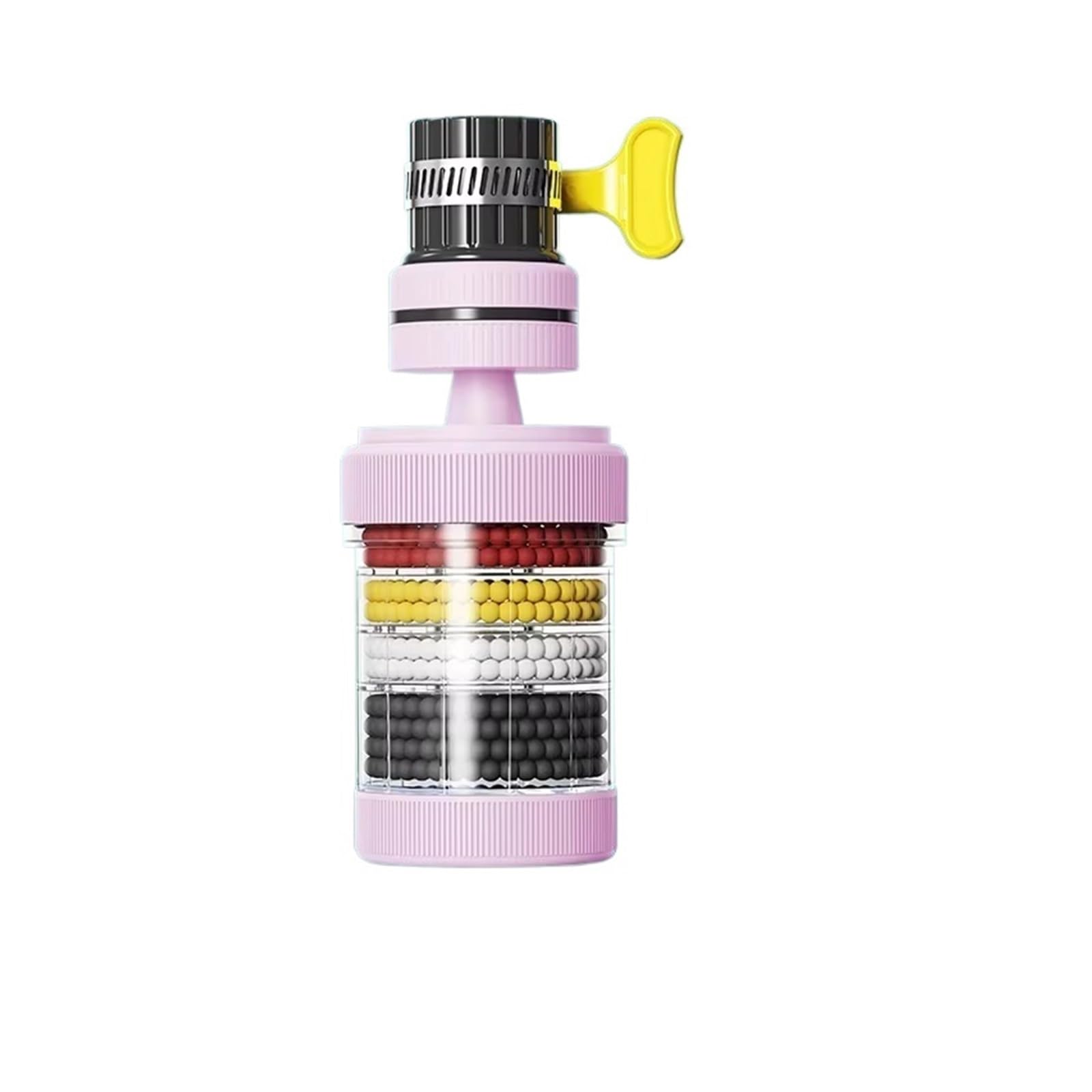 Filtr do kranu 5 Szt. Filtr Do Kranu Wodnego, Domowy, Kuchenny, Kran, Mini, Oczyszczający Wodę, Wkład Filtracyjny, Węglowy,do łazienki i kuchni(Pink)