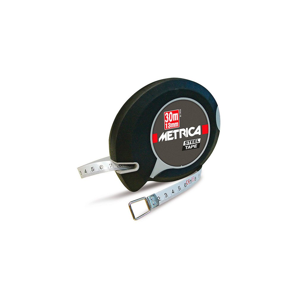 Metrica – Metro Nastro Acciaio Inox New Rubber Touch L. 30 m x L. 13 mm – 39330 – Metrica