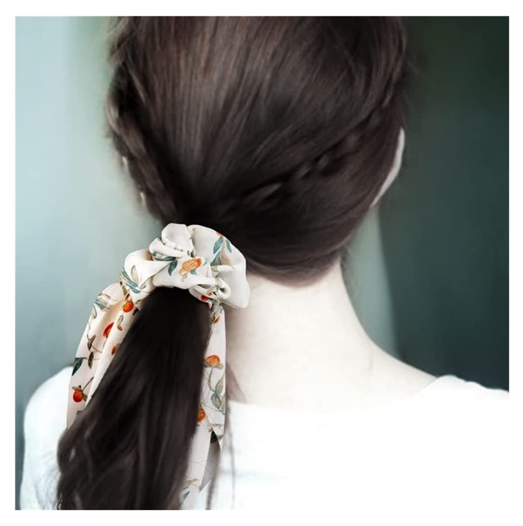 Scrunchies Per Capelli Fasce Per Capelli Bowknot, Elastico Per Corda Per Accessori Per Copricapo A Sfera Elastici Per Coda Di Cavallo(B)