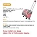 FINESUN Sewing Machine Case with Wheels, 3 in 1 Foldable Deluxe Rolling Carrying Bag for Brother, Singer, Bernina and Most Machines, Pink-Grey, 3in1