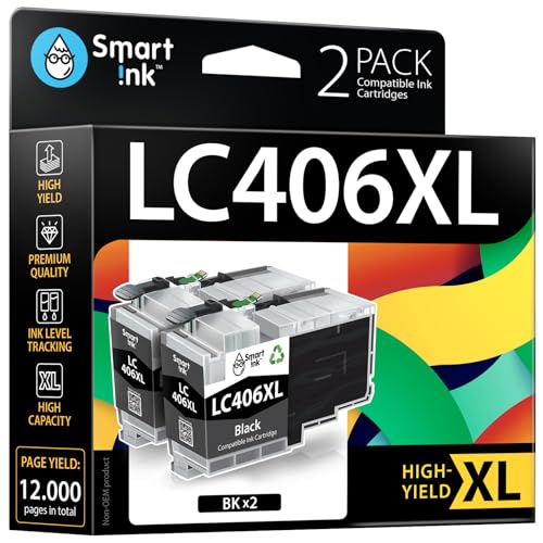 Cartouches d'encre LC406XL de rechange Smart Ink, la précision supérieure pour vos documents