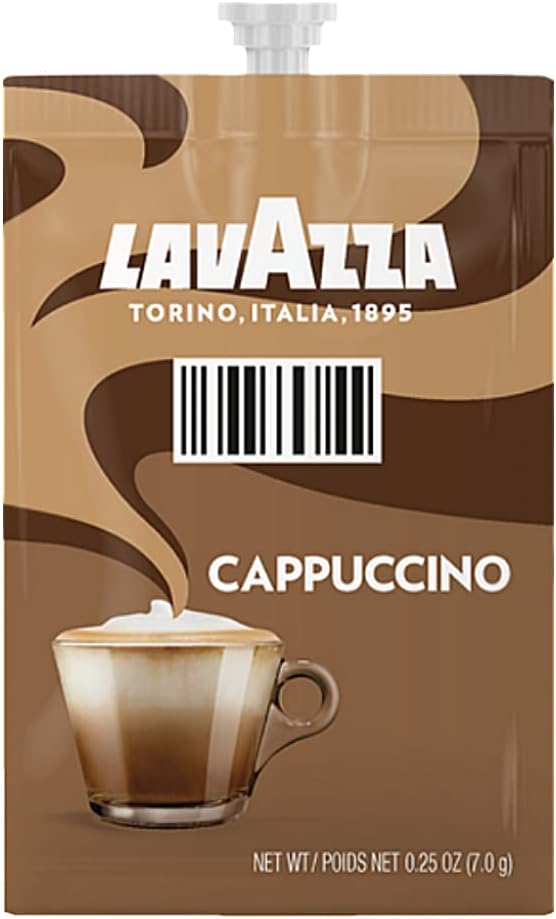 100 FLAVIA CAPPUCCINO SINGLE PACK INDULGENCE DRINK SACHETS. FOR USE WITH FLAVIA COFFEE MACHINE
