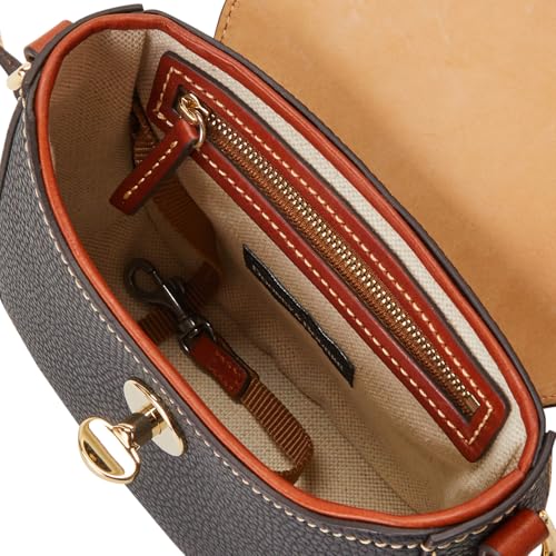 Dooney & Bourke Handbag, Pebble Turnlock Flap Saddle Crossbody - Black3