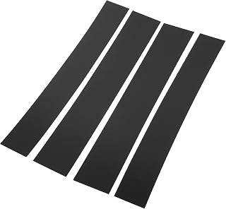 4 Pcs Pillar Posts Door Window Trim Cover Compatible for Cadillac Escalade 2007-2014, Durable Plastic Black Anti Scratch Stickers Door Pillar Moldings Cover