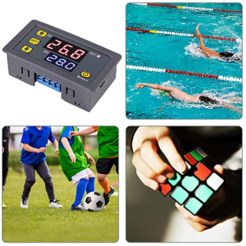 Aitiao 2Pcs Timer Delay Relay Dc 12V 20A Programmable Digital Cycle Delay Relay Timer Switch On-Off Control 0Ms-999H Led Digital Display Time Relay Module #TOP5