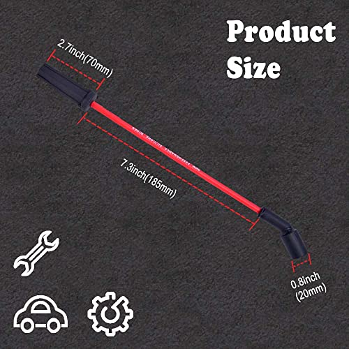 Rlp Set Of 8 Professional Spark Plug Wire 9748Hh 8.0Mm Red Compatible With Cadillac Escalade, Chevy Silverado Suburban Tahoe Gmc Sierra Yukon #TOP3
