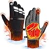 Jeugdcx Handschoenen voor heren, super thermo-touchscreen, sport, antislip, winddicht, ademend, comfortabele handschoenen, reflecterende strepen, schokdempende handbekleding, handschoenen voor dames