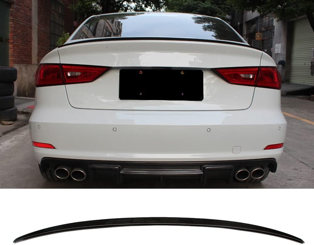 Carbon Fiber Rear Trunk S3 Style Spoiler for Audi A3 S3 Sedan 2013-2018