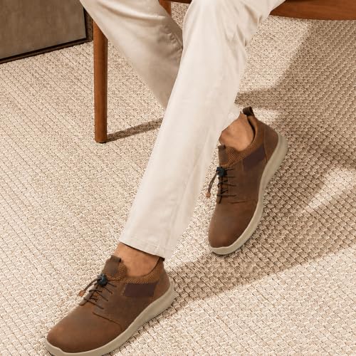 Image of Ergon Kansas Genuine Leather Men's Formal Slip-On Shoes | Available in Black & Tan | Cushioned Comfort | Office, Business Sizes UK 6-11