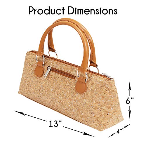 Image of Primeware Wine Clutch Bag (Thermal Insulated) Trendy Women's Carry Tote | Holds Red & White 750mL Bottles | Trendy Fashion | Incl. Portable Waiter-Style Corkscrew