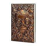 Molshine A5(5.5"x 8.3")Cuaderno Vintage en Relieve,Regalo (Calavera)