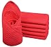 Sinland Microfibre Waffle Weave Dish Cloths Cleaning Cloth Dishcloth Face Cloth Washcloth 12 Inch X 12 Inch 6 Pack Amaranth