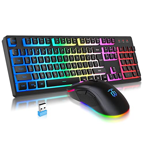 Teclado Gamer KW104 DGG Inalámbrico QWERTY RGB
