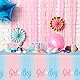 MORAINJAY 53 Stück Gender Reveal Partygeschirr für 16 Gäste, Babyparty Deko Partyteller Set, Neutral Girl or Boy Baby Party Decoration Rosa Blau Teller Becher Servietten Tischdecke für Baby Shower
