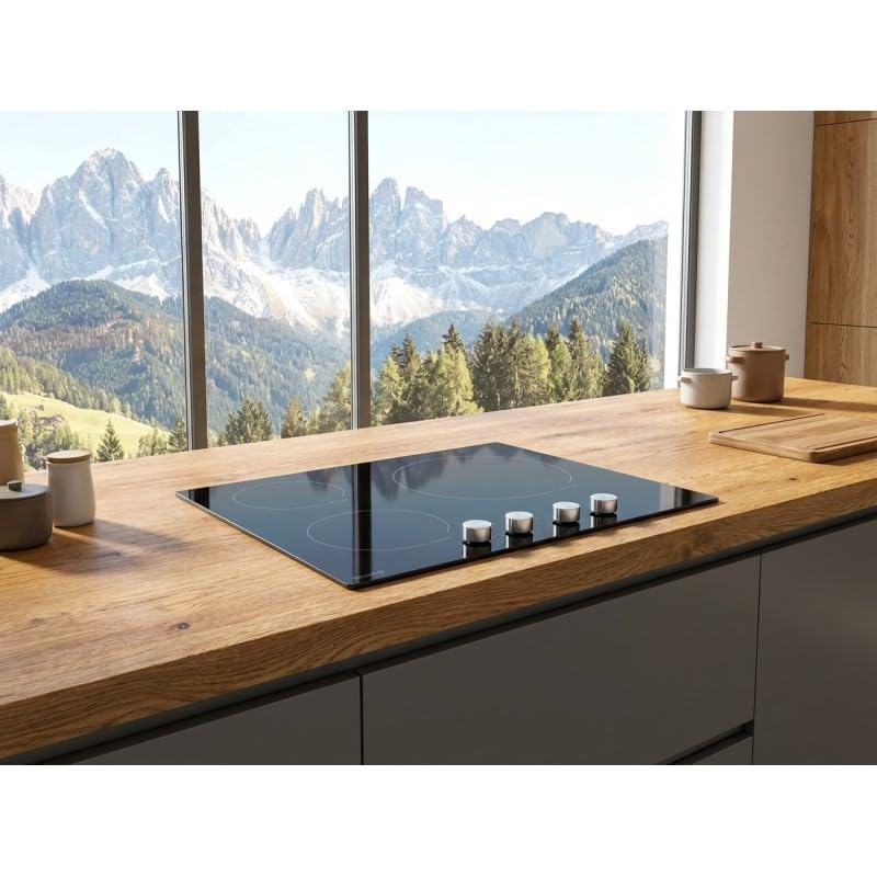 BELDEKO Plaque Induction 4 Feux 6000W Manettes 59 cm - Marque Française