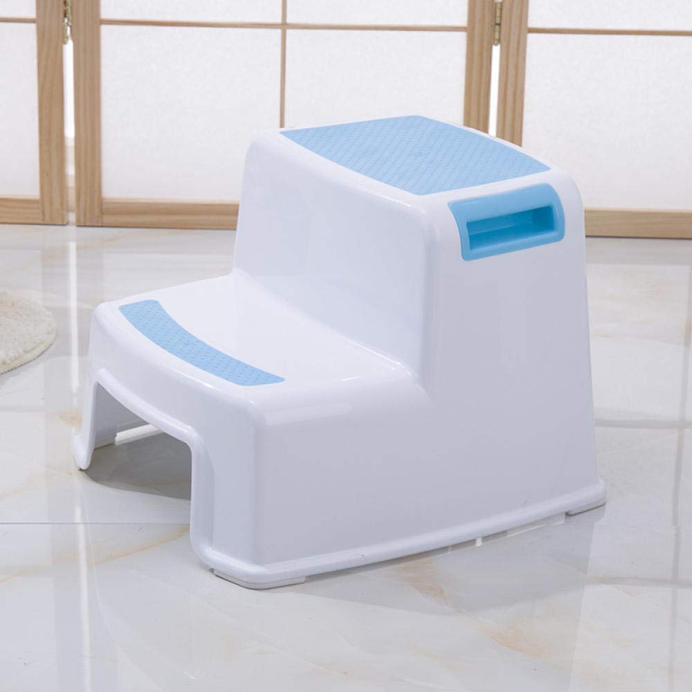 Marchepieds tabouret pliant bleu antidérapant pour éviter les glissades des enfants au lavabo