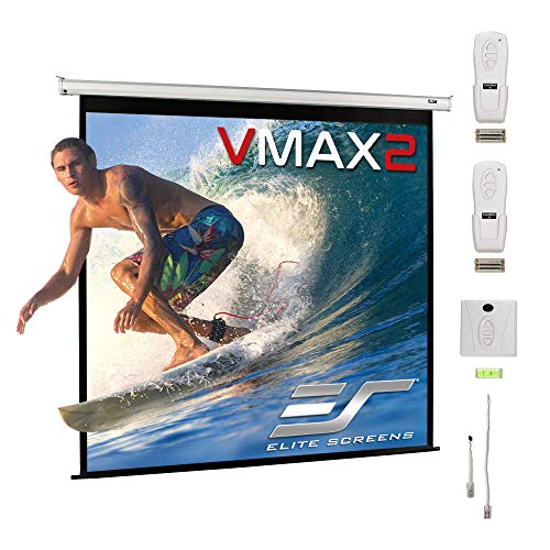 Save %32 Now! Elite Screens VMAX2, 170-inch 1:1, Wall Ceiling Electric Motorized Drop Down HD Projec...