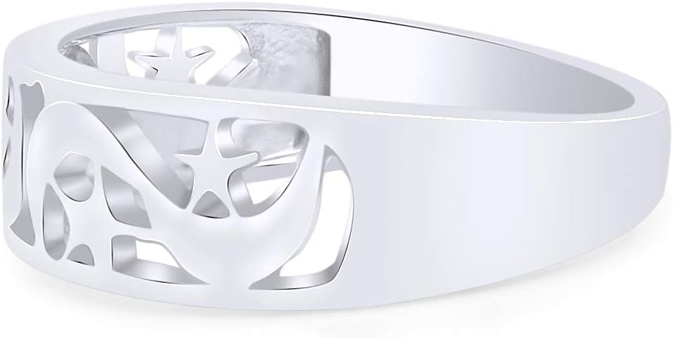 AFFY 14k Gold Over Sterling Silver in Star and Crescent Moon Fashion Ring Jewelry for Women