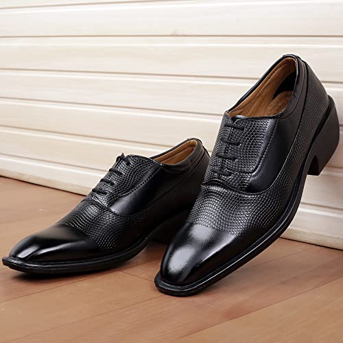 Image of Mens Height Increasing Formal Black, Brown Shoes for Men, Experience a Heightened Confidence Formal Shoes