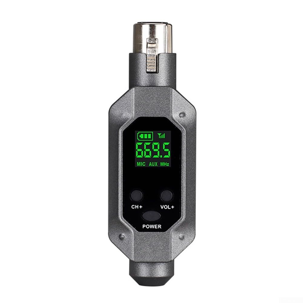 Professionelles XLR-Funksystem UHF-Mikrofonsender Empfänger für dynamische Mikrofone, PA-Mixer kompatibel