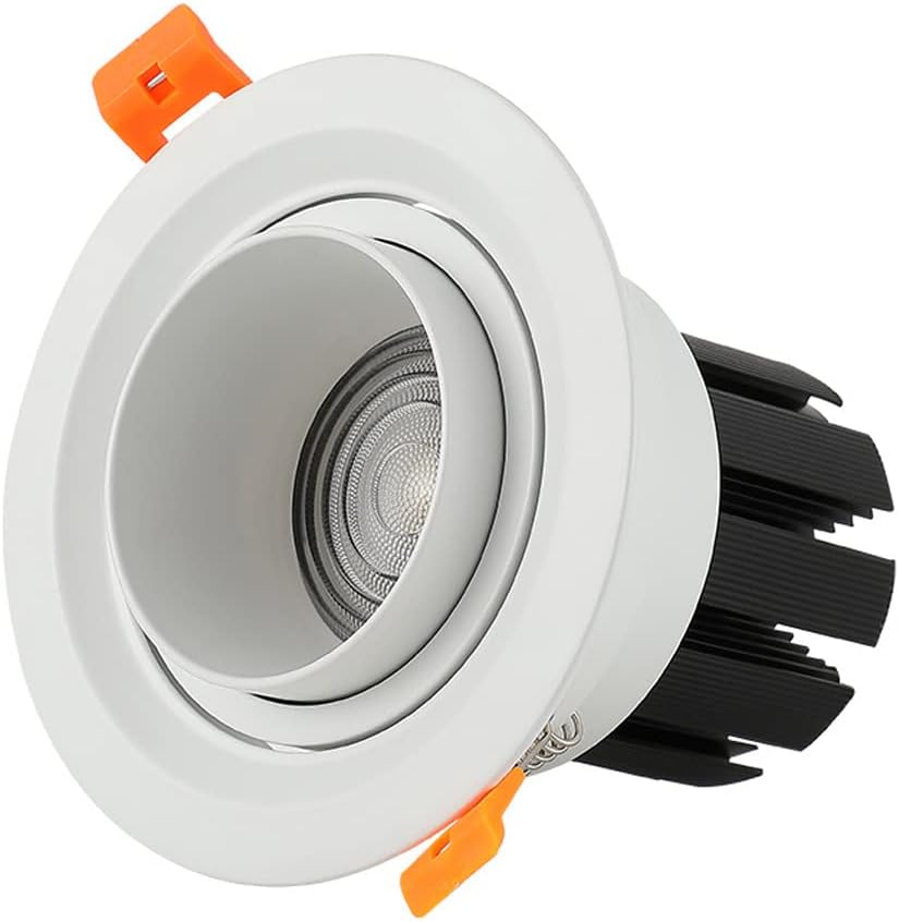 2 Inch 4 Inch Led Free Focus Spotlight Bull's Eye Downlight Recessed Lighting 3-30W LED Ceiling Lamps 3000K/4000K/6000K Selectable Recessed Light Fixtures