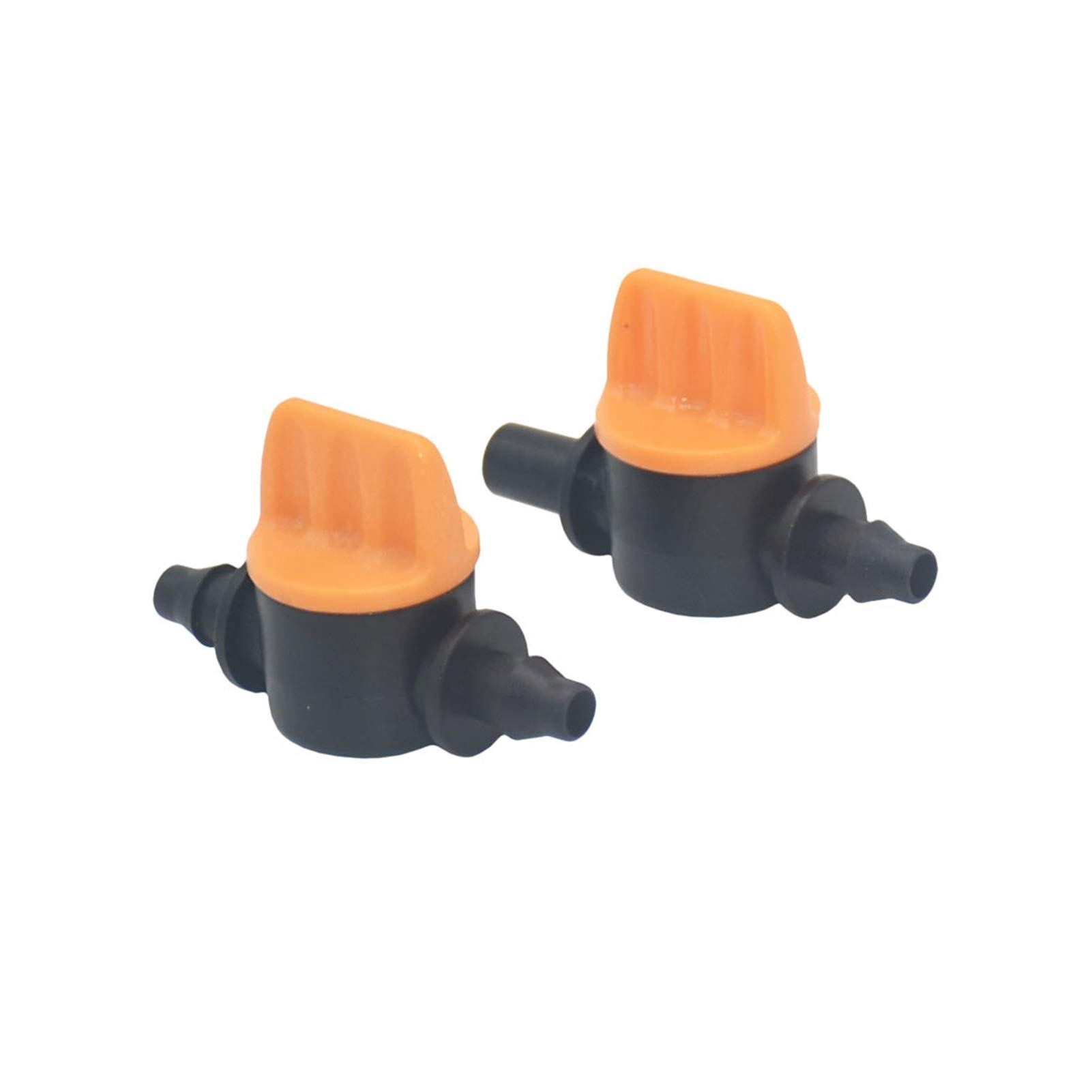 Raccordo per Acqua Spray, 100 Pezzi Di Tubo da 4/7 Mm, Rubinetto da Giardino, Valvola da 1/4 Di Pollice a 6 Mm, Raccordi per Irrigazia Goccia da Giardino, Connettore per Tubo, Valvola Dell'A