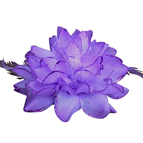 Bluelans® Bridal Wedding Party Flower Headband Elastic Pin Hair Wrist Band Corsage Decor