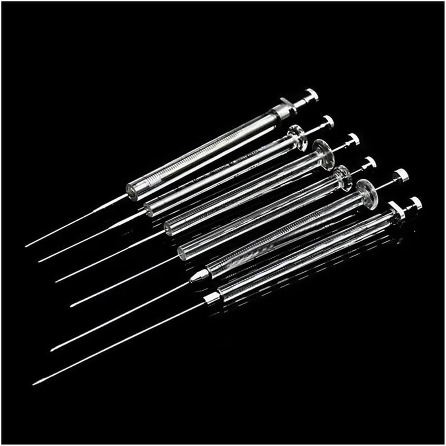 Microsampler Microliter Syringes Micro-Injector for Gas Chromatography Injector with Sharp Tip 0.5/1/5/10l/25/50/100/250/1000ul(1ul)