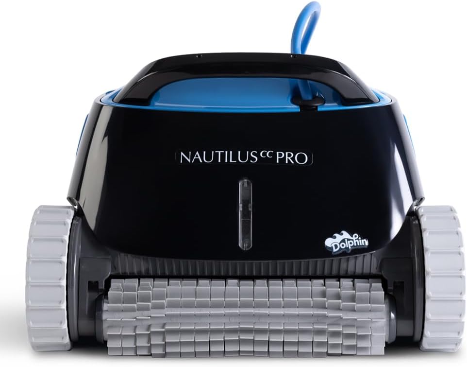 Dolphin Nautilus CC Pro Wi-Fi Automatic Robotic Pool Vacuum Cleaner, Wall Climbing, Waterline Scrubber Brush, Ideal for In-Ground Pools up to 50 FT in Length