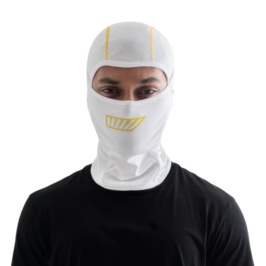 TIIVRA Heatseeker Multiuse Balaclava for Bikers, Full Face Mask for Riding, Cycling,Running,Sun & Dust Protection, Free Size
