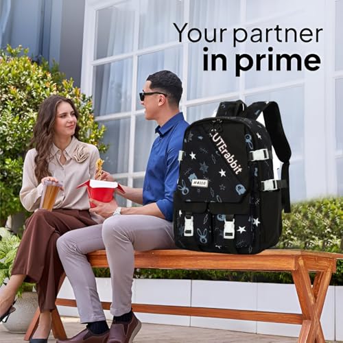 Image of Tinytot 30 Litre Japanese Korean Style School Bag Water-Resistant Laptop & Travel Backpack - Unisex Large 18 Inches Multipurpose Student Backpack for Boys & Girls, Men & Women