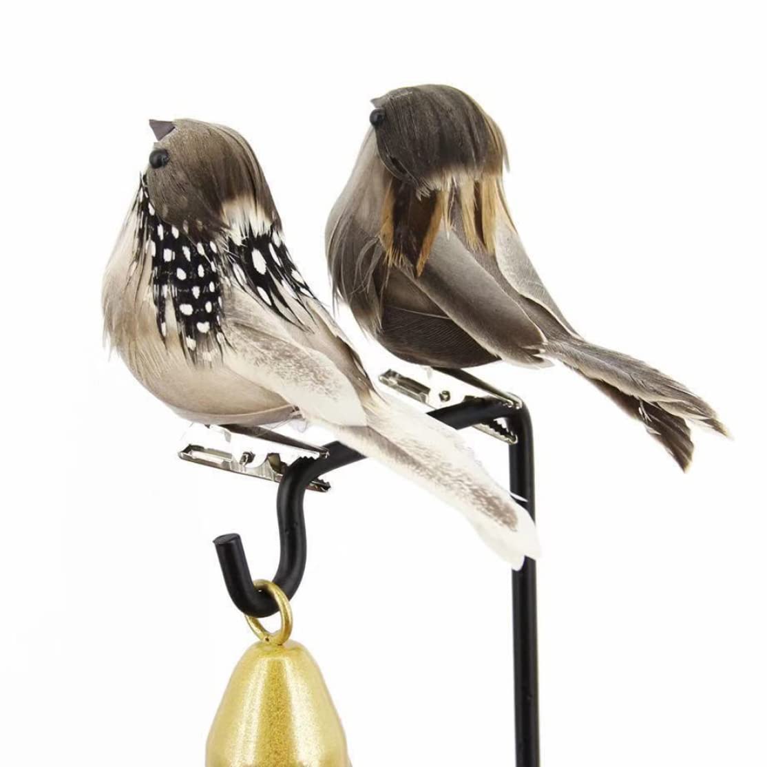 Amazon.co.jp: 人工羽鳥カラフルクリップオンフェイクフォームバード