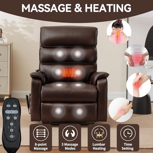 Sillón reclinable eléctrico con masaje y calor miniatura 5