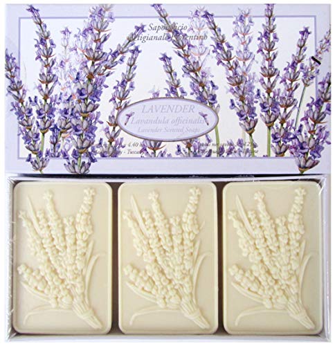 Saponificio Artigianale Fiorentino Soap Lavanda (Lavender) Bath Soap, 3 x 4.40 oz image 5