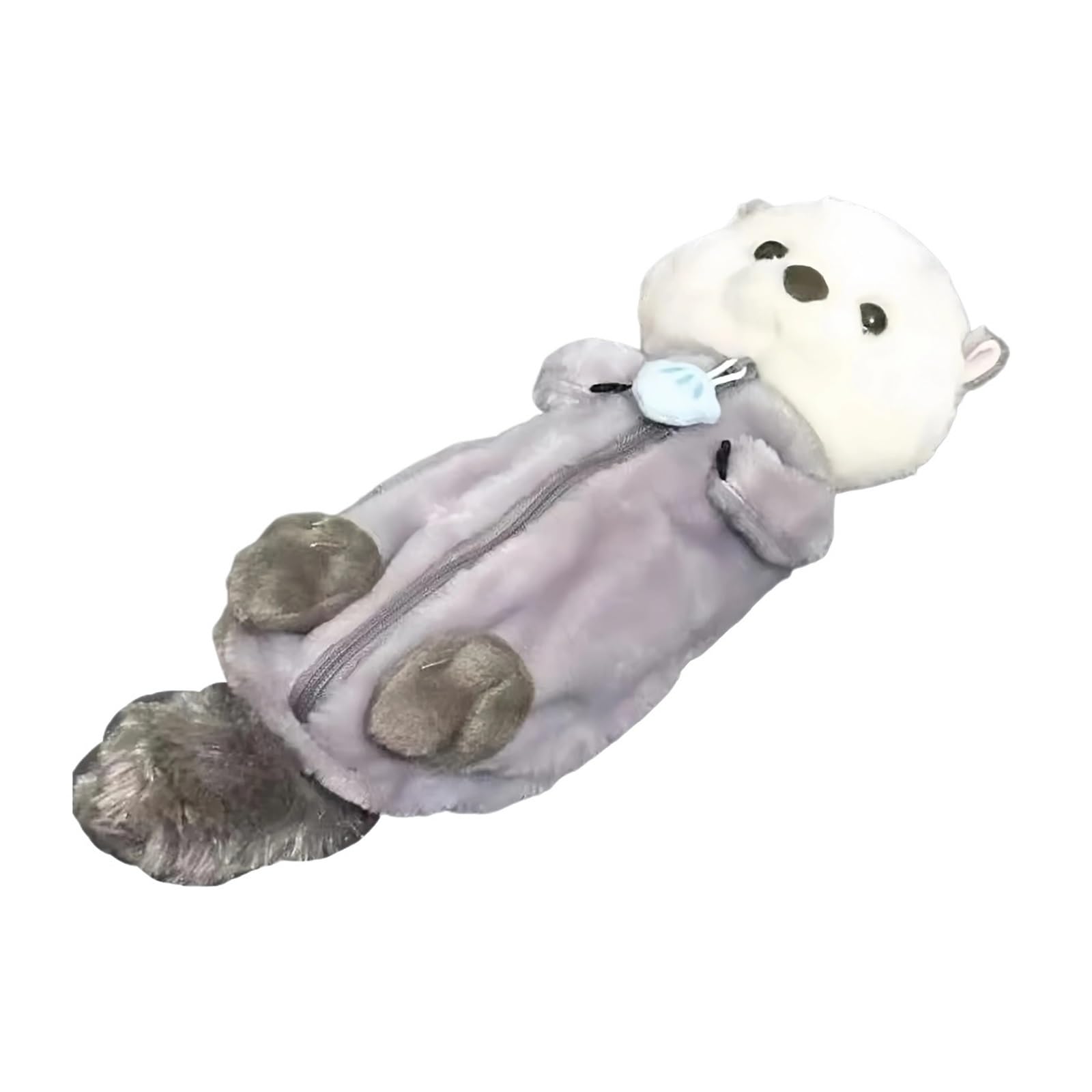 Astuccio for la scuola della lontra marina | Cartone animato, morbido peluche, grande capacità, custodia