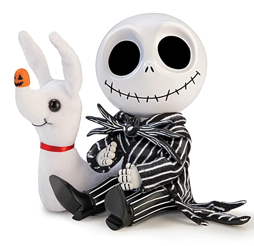 The Ashton-Drake Galleries Disney Tim Burton's The Nightmare Before Christmas Terrifying Tots Figure Collection, 4 Inch Halloween Collectible Figurines (Jack Skellington)