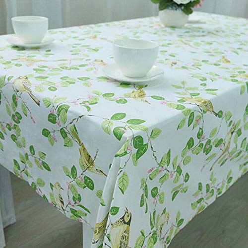 Nappe oiseaux branches fleurs coton pour protéger et décorer la table - 3