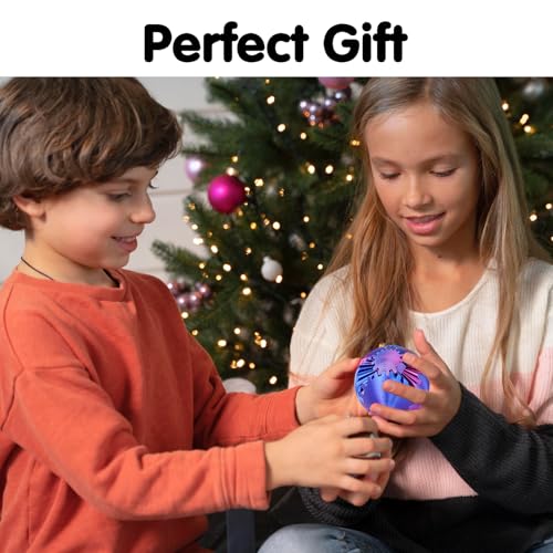 Image of Gear Ball 3D Printed Cube Fidget Toy,Gear Sphere Fidget Toys,Sensory Toys for Stress and Anxiety Relief, Desk Toy Fidget Spinners,Stocking Stuffers for Adults & Kids Gift(Purple Blue, 2.3 Inch)
