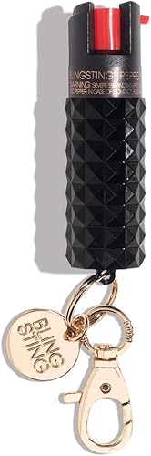 BLINGSTING BLINGSTING Pepper Spray Maximum OC Strength Self Defense Spays for Women, 12 ft Spray Range & UV Dye BLINGSTING BLINGSTING Pepper Spray Maximum OC Strength Self Defense Spays for Women, 12 ft Spray Range & UV Dye