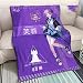 Zenghh Couverture Lolita Jeu Fille Shawl Couverture, Soft Flanelle Couverture for bébé, Chaud en Peluche légère Throw Toison Canapé Canapé TV Couvre-lit, Facile à Nettoyer Quilt, Violet Plein/Reine