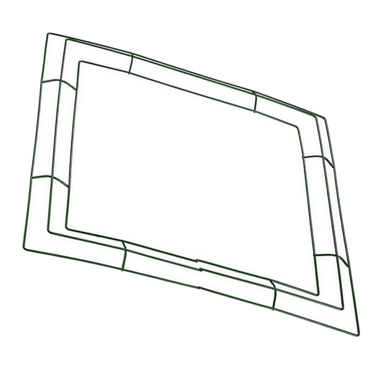 OSOLADY Square Metal Wreath Frame DIY Flower Wreath Garlands Wire Craft Hoop Year Round Decor