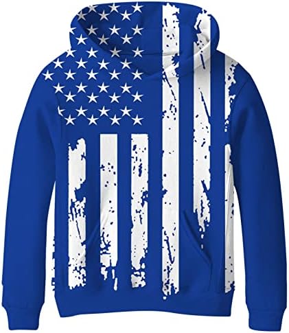 SAYM Teen Boys' Galaxy Fleece Sweatshirts Pocket Pullover Hoodies 4-16Y NO24 M