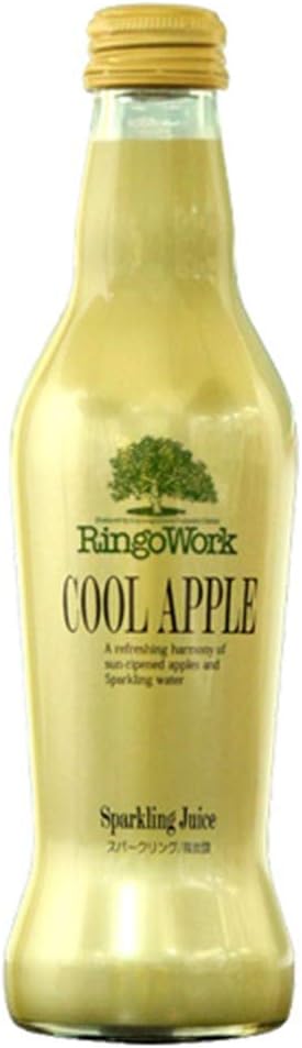 Amazon 完熟 スパークリング アップルジュース 230ml 小瓶 りんごワーク研究所 ドリンク 通販