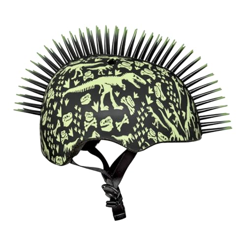 Raskullz T-Rex Bonez Mohawk Helmet, 3+ (48-52Cm), Black/Indigo