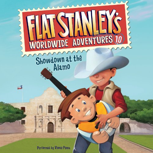 『Flat Stanley's Worldwide Adventures #10: Showdown at the Alamo』のカバーアート