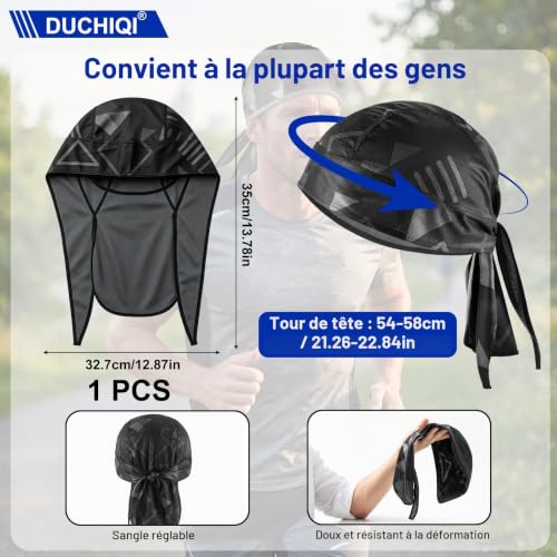 Bandana Respirant,sous-Casque de Cyclisme,Séchage Rapide,Léger Confortable – vue 6
