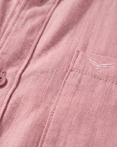 Image of Nobero Breezy Premium Linen Cotton Shirt for Men | Stylish Casual Shirts for Men | Semi Cut Collar | Box Pleat | Curved Hem | Regular Fit | Full Sleeve | S-XXXL