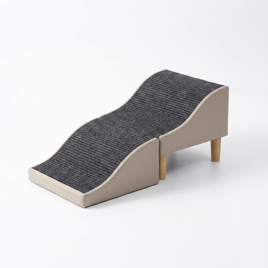 MagiDeal Rampa per Animali Domestici con Pendenza Dolce Pieghevole per Superficie in Pelle Antiscivolo Supporto Robusto per Divano E Letto Adatta, color to 1, style to 1