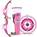 Liberty Imports Light Up Princess Archery Bow and Arrow Toy Set for Girls with 3 Suction Cup Arrows, Target, and Quiver (Pink)