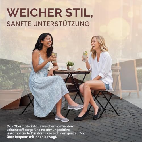 Skechers Damen Go Walk Lite – 136001 Ballerinas, grau – Ansicht 6
